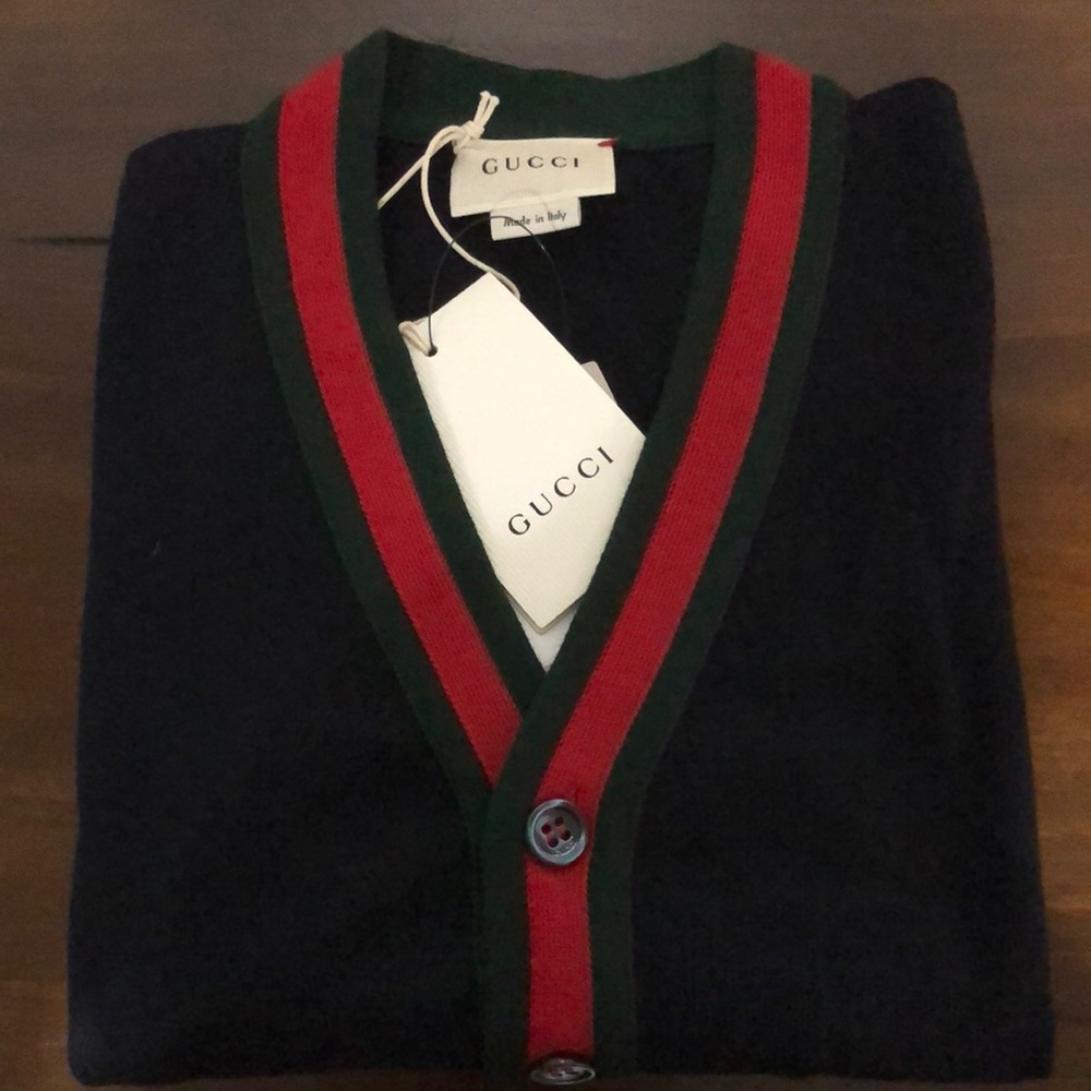 Gucci Children’s cotton cardigan with Web